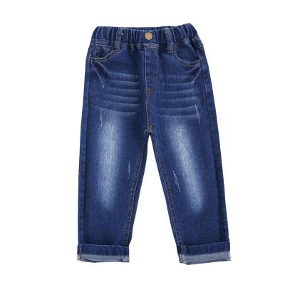 China Eco-friendly Spring New Trend European and American Boys Jeans Children Thin Pants for sale