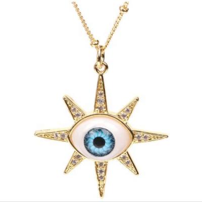 China Factory Price Enamel Gold Plated Brass Enamel Pendants Zircon Inlaid Geometry Numeral Necklace For Women for sale