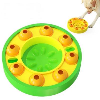 China Factory Price Automatic 2 in 1 Smart Spinning Wheel Disc Driver Pet Toy for Dog for sale