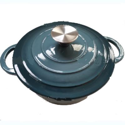 China Viable wholesale high quality factory price 007 preseasoned enamel coated dutch cast iron oven for outdoor kitchen camping for sale