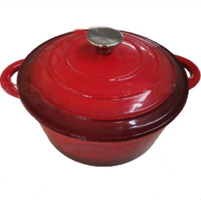 China Ceramic Coated Casserole And Pot Sustainable Wholesale Cast Iron Cookware For Kitchen for sale