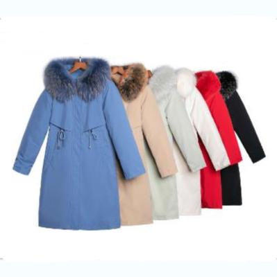 China New Style High Quality Wholesale Breathable Two Wear Fur Collar Hooded Detachable Thermal Coat And Villus Inner Layer Parka for sale