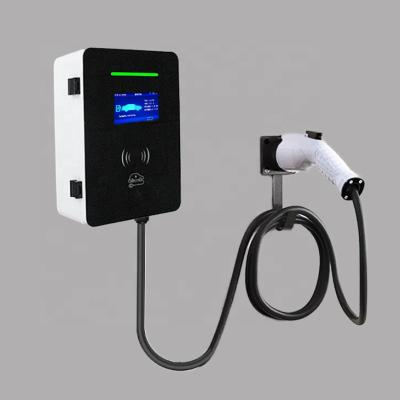 China 3 Phase 22kw 32A Charger Station With Cable Electric Car Wallbox EV Charging Charger With Charging Balance Wallbox 32A for sale