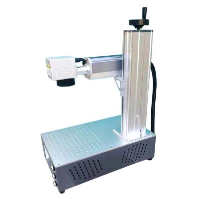 China 20w 30w 50w air cooled desktop fiber laser marking machine for metal steel aluminum engraving for sale