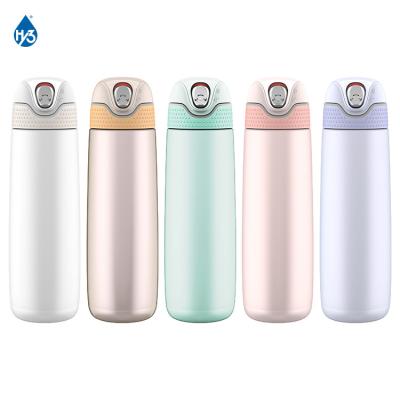 China HY3 PORTABLE 420ml 14oz customized stock stainless steel vacuum flask sports drink water bottle tumbler with custom logo for sale