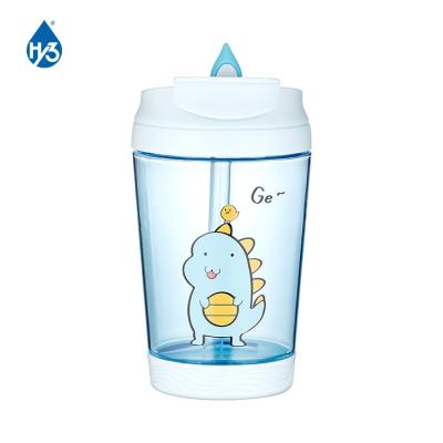 China Sustainable Reusable Cute Hot And Cold Kids Drinking Straw Cup With 2 Openings for sale