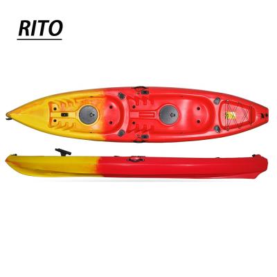 China Water Sports Area Rotomolded 2 seater classic double adult plastic recreational tandem kayak for sale for sale