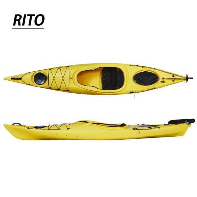 China Traveling Outdoor Recreation 3.6 Meters China Eagle Sit Better Traveling HDPE Single Sea Recreational Kayak With Paddle For Sale for sale