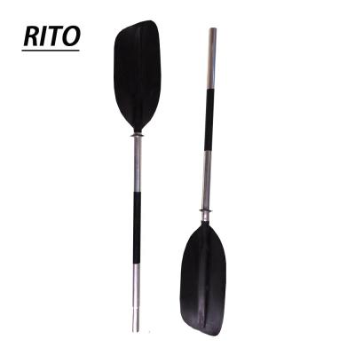 China Water Sports Area Ningbo Factory 2 Pieces Blade Aluminum Shaft Retail Accessories Light Fishing Solo Single Pedal Kayak Tandem Paddle for sale