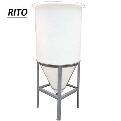 China Rotomolded Sustainable Plastic Conical Tank for sale