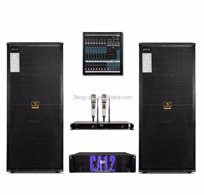 China Dual 15 Inch SRX725 Outdoor Party Stage Show Professional Sound System Speakers 75 Core 190 mm Base Magnet & 44 core high for sale