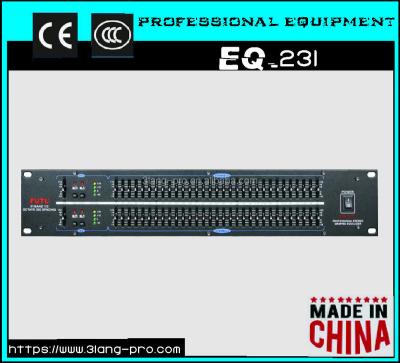 China EQ-231 Dual Professional Electronic 31-Band Graphic Equalizer. Equivalent to dbx EQ-231 audio for sale