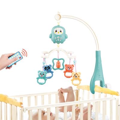 China Funny Baby Gift Remote Control Sleeping Mobile Ratchets Toy Set Crib Mobile Bed Bell with Light and Music for sale