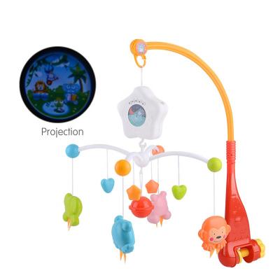 China Cute Animal Bed Mobile Bell Animal Sleeping Aid Projection Baby Sleeping Aid Key Function 5 Key Rattle Hanging Toy for sale