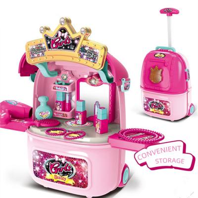 China Zhoya Diecast Make Up Play Toy Playset Children's Dressing Table Make Up Toys For Girl Pretend Play Toys for sale