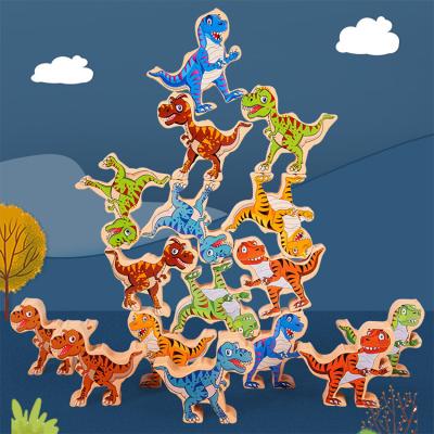 China Toy Dinosaur Stacking Toys Educational Balancing Blocks Games Toddler Educational Toys For Children Adults for sale