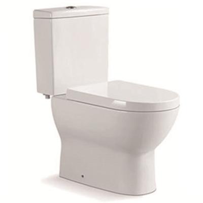 China Double-Flux 2104 WC Public Toilet Pan , Self Clean Toilet Seat Two Piece Toilet for sale