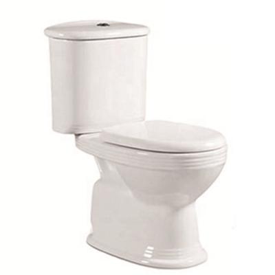 China Africa 2107 Double Flush Double-Flow Bathroom Cheap Flush Water Two Piece WC Clost Toilet for sale