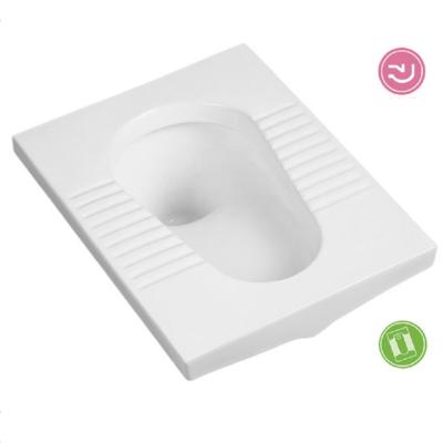 China Without Gas Spring SQ018 Bathroom Lavatory Wc Ceramic Squat Pan for sale