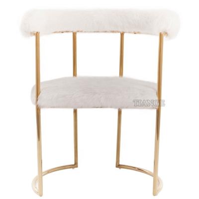 China Mid Century Italian Modern Scandinavian Modern Living Room Furniture Home Design Mid Century Welsh Faux Shearling Shearling Sheepskin White Wool Chair for sale