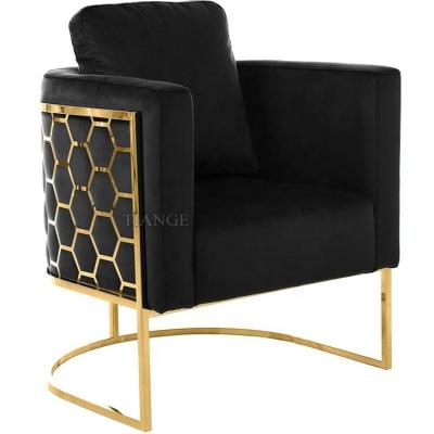 China Luxury Designer Contemporary Velcet Honeycomb Chair Leisure Furniture Living Room Accent Chair for sale