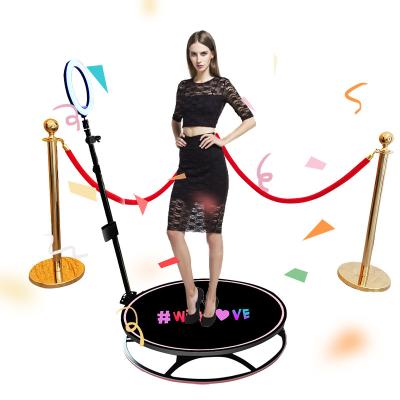 China Full-metal or solid metal + glass economical portable 360 ​​photo booth with free logo customized 360 photobooth auto camera video booth for events for sale