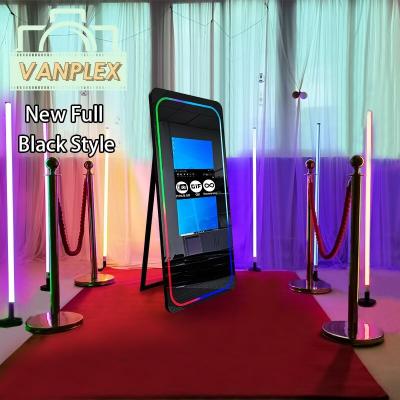 China 2022 Foldable Magic Mirror Photo Booth Mirror Selfie Photo Booth Led Frame Screen Machine Camera Printer Kiosk Case Carry 22/32