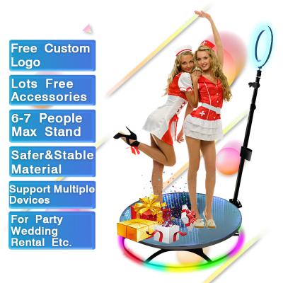 China Full-metal or solid metal+glass portable 360 ​​photo booth camera photobooth with high quality and best price automatic photo booth 360 video booth for sale