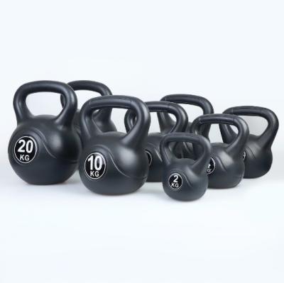 China Unisex 2 4 6 8 10 kg Black Kettle Bell Weight Training Competition Cement Kettle Bell for sale