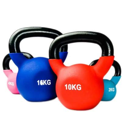 China Colorful Cast Iron Kettlebell Neoprene Dipping for Custom Logo Gym Equipment in Purple for sale