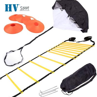 China Yellow/Blue/Green Speed Ladder and Resistance Parachute Set for Football Conditioning for sale