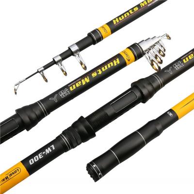 China 3m 3.6m Super Light Long Handle Carbon Fiber Spinning Fishing Rod with Hardness Hard for sale