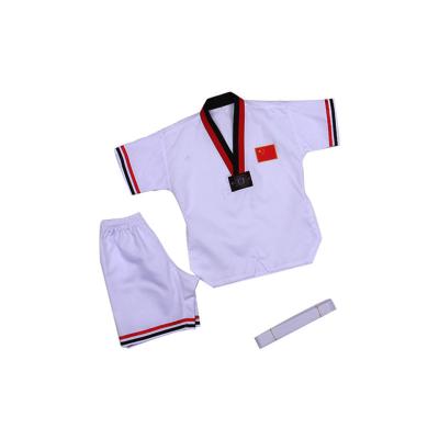 China High Quality short sleeves Breathable Itf Taekwondo Dobok red blue black Itf Taekwondo Uniform for sale