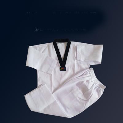 China 2024 Newest Wide Stripe Ultra Light cotton polyester Uniforms Taekwondo Itf Uniform for sale