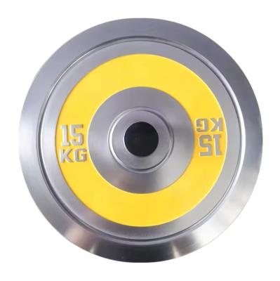 China Wholesale home gym equipment durable cheap calibrated steel barbell weight lifting plate for gym for sale