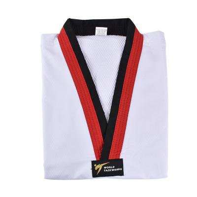 China Light weight Wtf Taekwondo Uniform 100% Cotton Martial Arts Gi for Adults Kids for sale