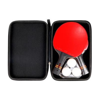 China 170g Custom Logo Sports Team Rubber Pingpong Racket with Balls Table Tennis Paddle Set for sale