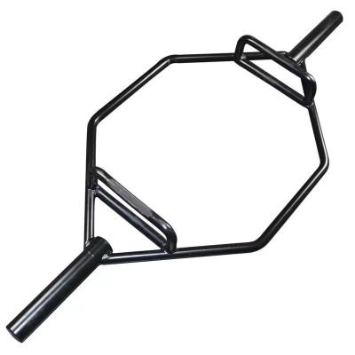 China Weight Lifting 1.4M Steel Hexagon Hex Bar Standard 1 Inch Deadlift Barbell Bar with Collar for sale