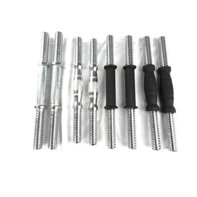 China Hot Sale Chromed Dumbbell Bar Dumbbell Handle Screw Thread Dumbbell Bar for sale