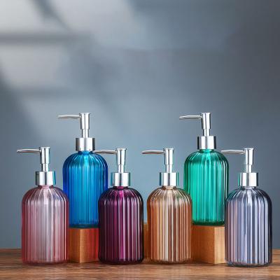 China Foam Soap Dispenser Customized Empty Hand Sanitizer Glass Soap Dispenser Liquid Foaming Hand Soap Lotion Dispenser Bottled Glass With Pump for sale