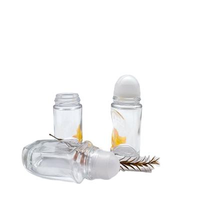 China Wholesale 50ml Cosmetic Eye Essence Cosmetic Bottle With Liquid Roll Cap Roll On Bottle In Stock for sale