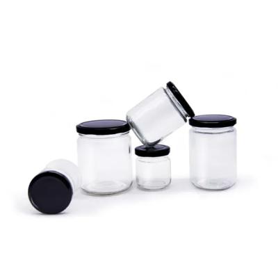 China Food Customized Clear Round Glass Pickle Jar Free Samples For Pickle Makers Glass Pickle Jar 350ml for sale