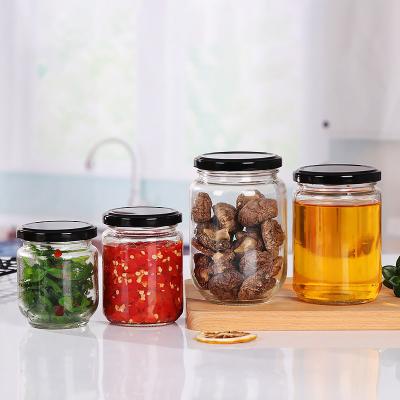 China Food Stored Straight Round Clear Glass Pickle Jar With Lid For Pickles Storage Jars For Pickles for sale