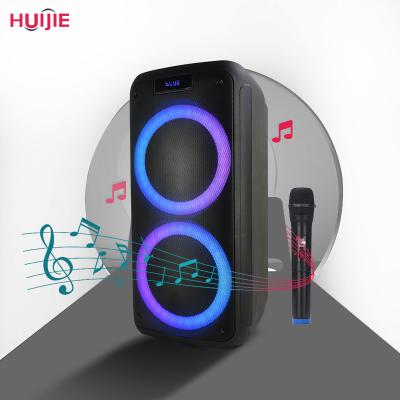 China None Dual 8 Inch Professional High Quality MIC DJ Outdoor Wireless Karaoke Party Speakers for sale