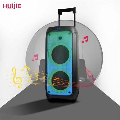 China 2022 New No Fire Light Speakers Dual Wireless Active 10 Inch DJ Karaoke Speaker Box for sale