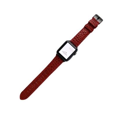 China Lightweight Braided Charm Replacement Nylon Stretch Soft Leather For Apple Watch Band Series 3/4/5/6/7 38mm 42mm Watch Band for sale