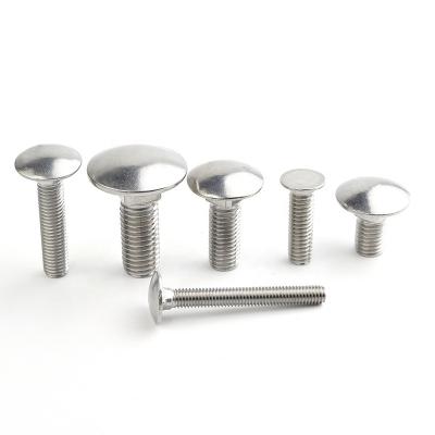 China DIN603 Stainless Steel Coach Bolt M5-M20 304/316/316L Stainless Steel Head Round Carriage Bolt With Square Neck Or Flat Head for sale