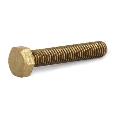 China In Stock Steel Brass Fastener Hex Bolt Full Threaded Hex Bolt With Plain And M10-M24 DIN933 M10x12 for sale