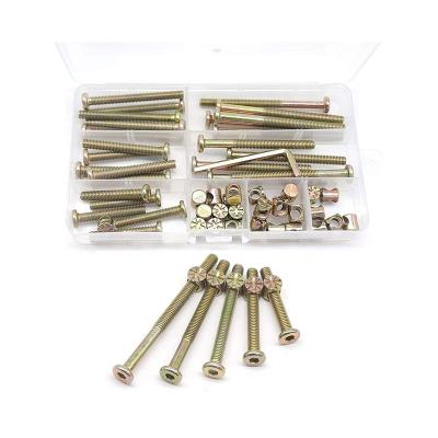 China Brass Crib Crib Screws Replacement Kit 51pcs Assortment Kit For Beds Headboards Chairs Furniture for sale