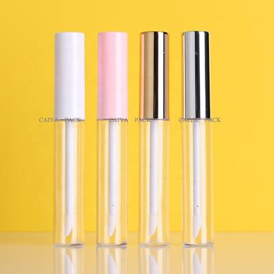 China CAIYA 10ml Cosmetic Packaging Custom Mascara Tube Rose Gold Lip Gloss Tubes Container Wholesale Clear Empty Black White Cosmetic Lip Balm for sale